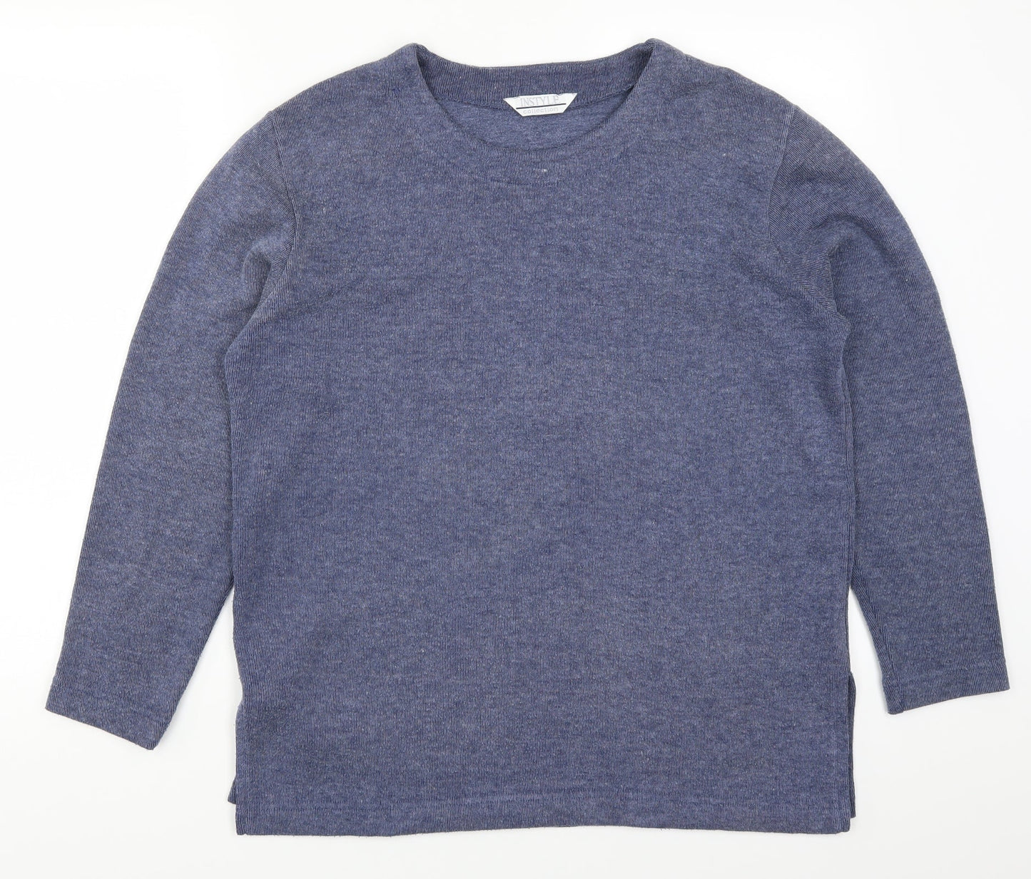 In Style Mens Blue   Pullover Sweatshirt Size S