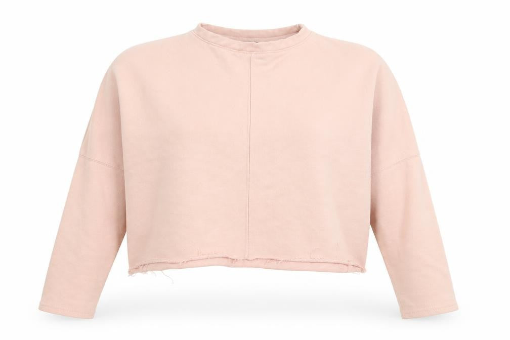 New Look Womens Pink   Pullover Jumper Size 10  - crop