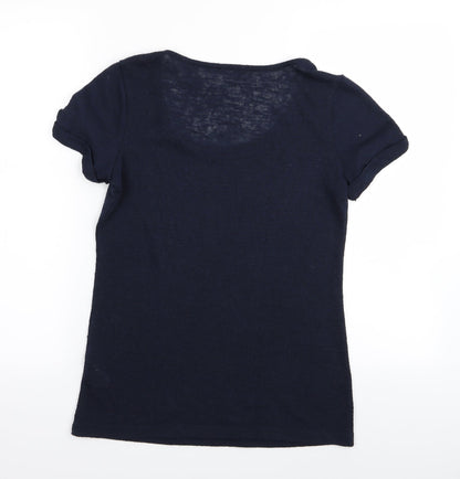 Per Una Womens Blue   Basic T-Shirt Size 12