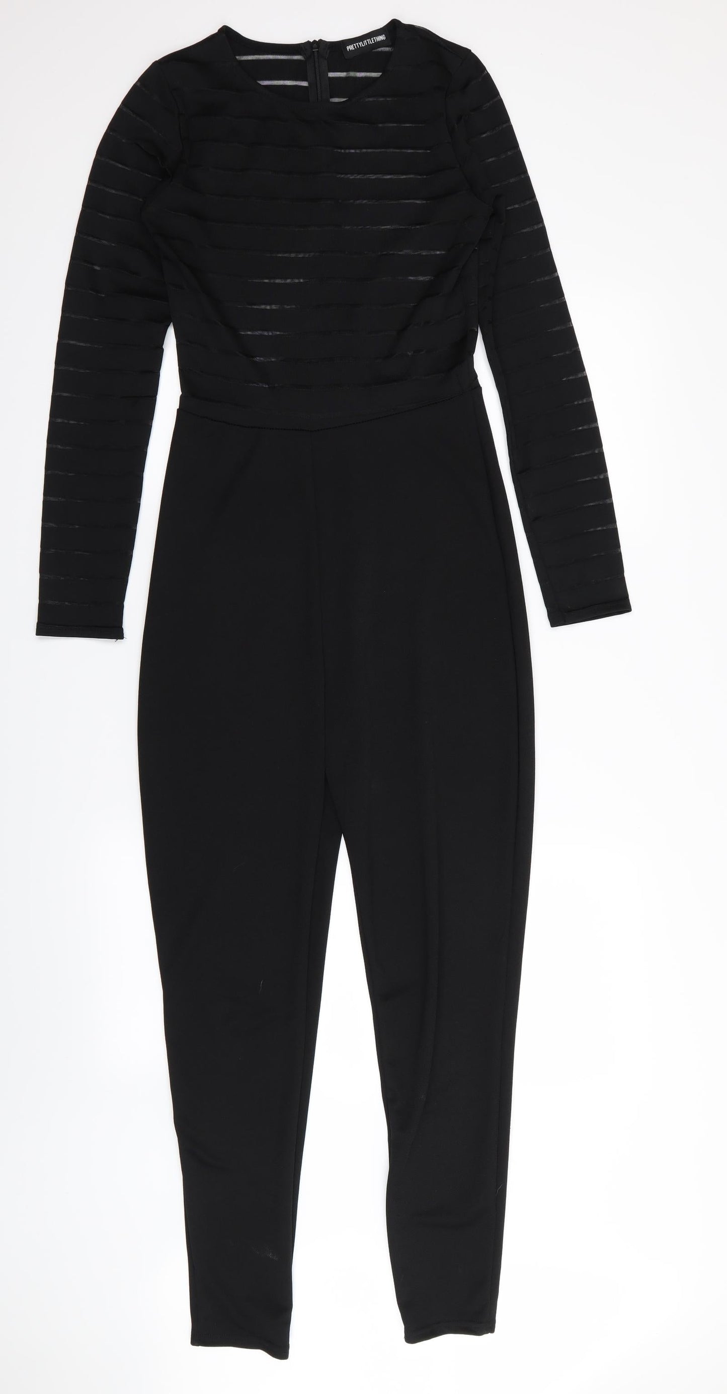 PLT Womens Black Striped  Jumpsuit One-Piece Size 10