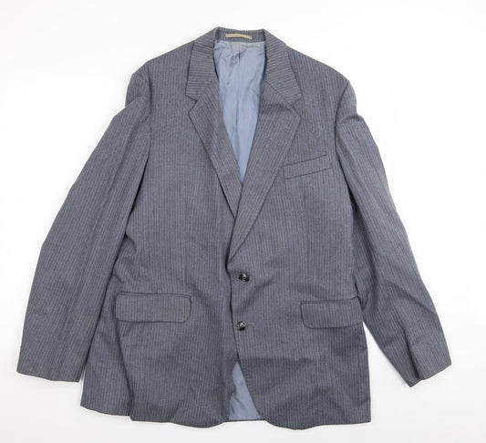 dunn and co Mens Blue Striped  Jacket Blazer Size 40