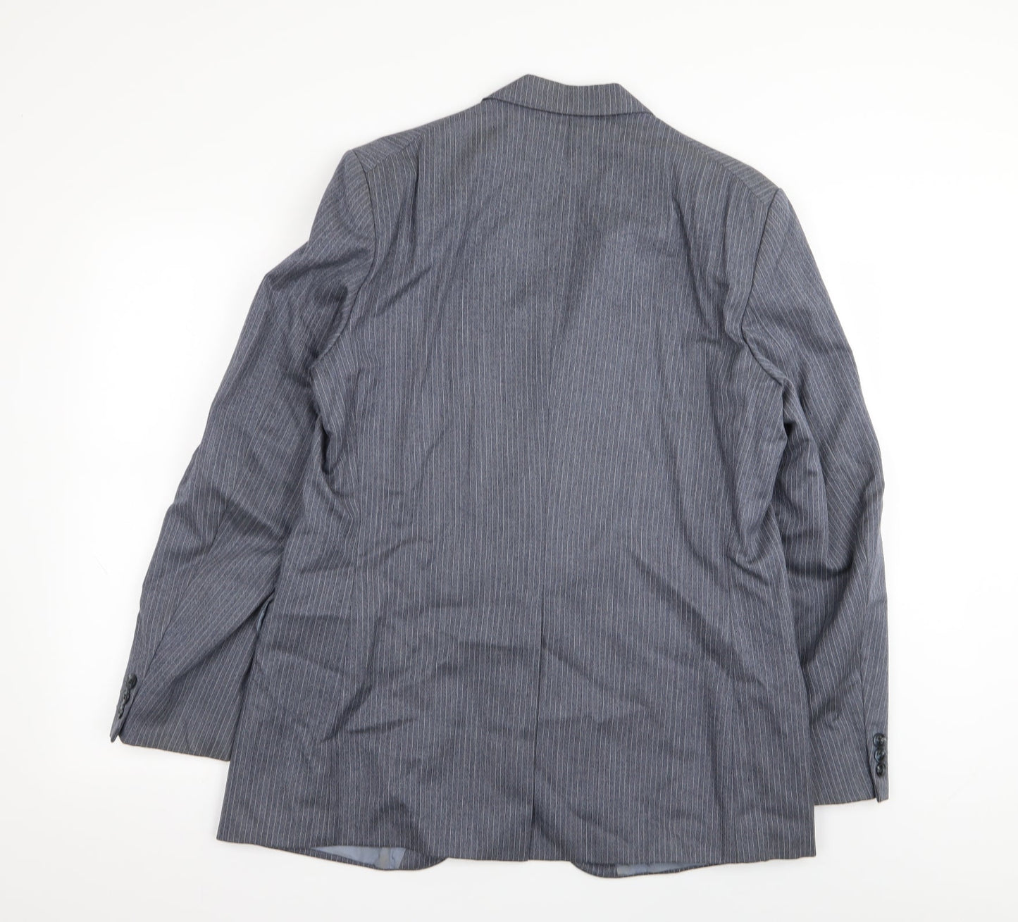 dunn and co Mens Blue Striped  Jacket Blazer Size 40