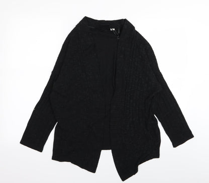 Additional front view of BDG women’s black cardigan jumper, size XS
