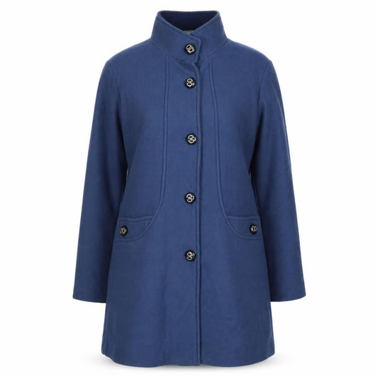 Gabrielle Vicenza Womens Blue   Overcoat Coat Size 10