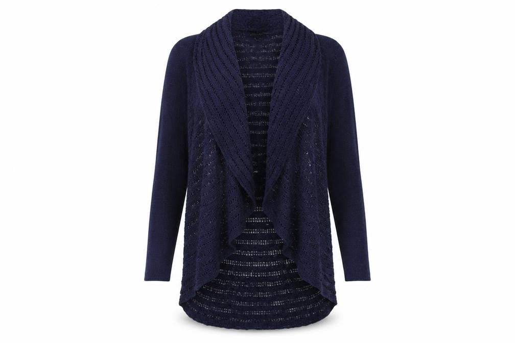 Casamia Womens Blue Cardigan Jumper Size M