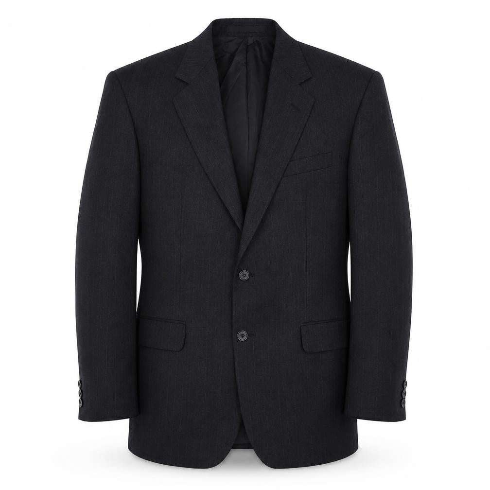 Marks & Spencer Mens Grey Striped  Jacket Suit Jacket Size 42