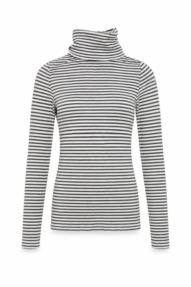 New Look Womens Grey Striped  Pullover Jumper Size 6