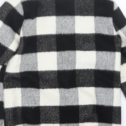 Preloved F&F Womens Black Check  Jacket  Size 10 - Label