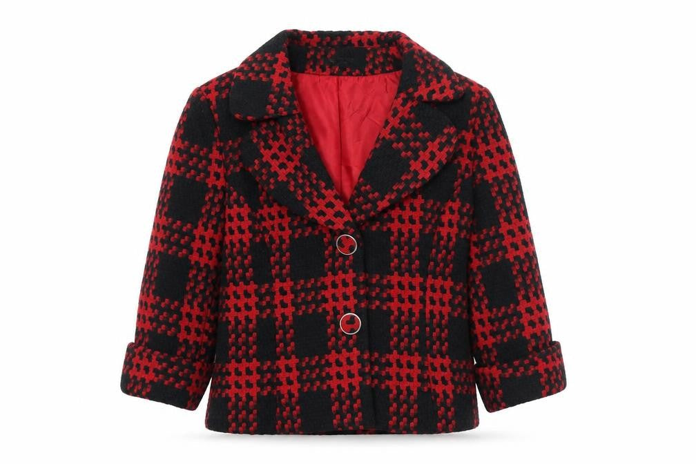 SF Collection  Womens Red Geometric  Jacket  Size 16