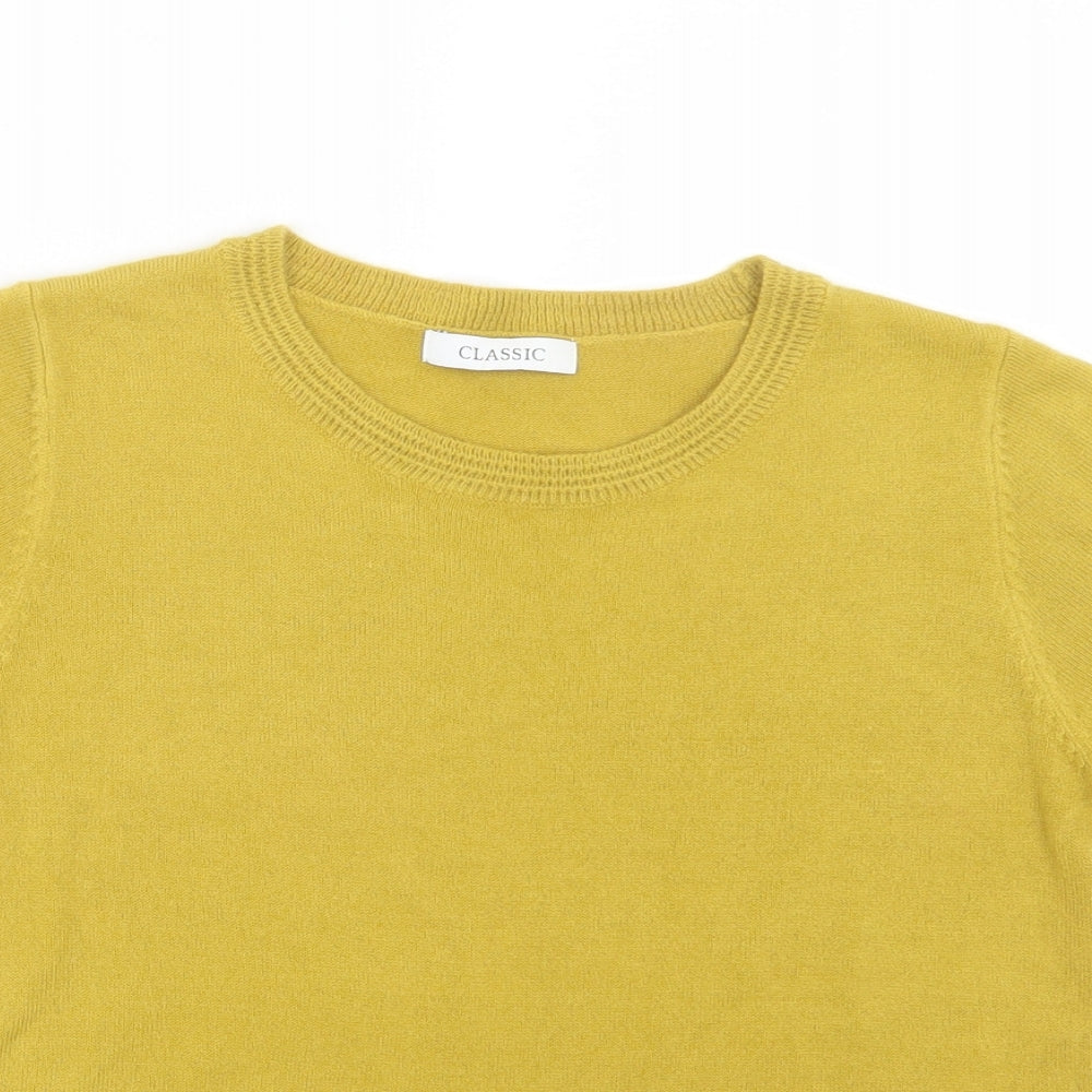 Marks and Spencer Womens Yellow  Knit Pullover Jumper Size 6