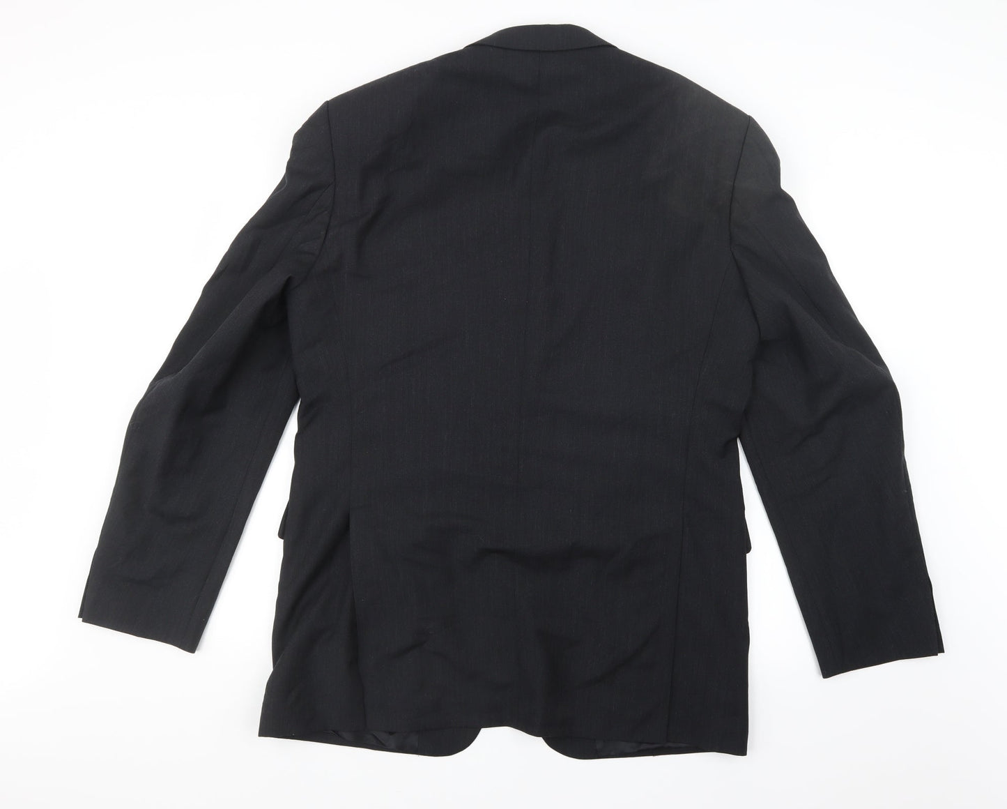 Tessuto Mens Black   Jacket Suit Jacket Size 40
