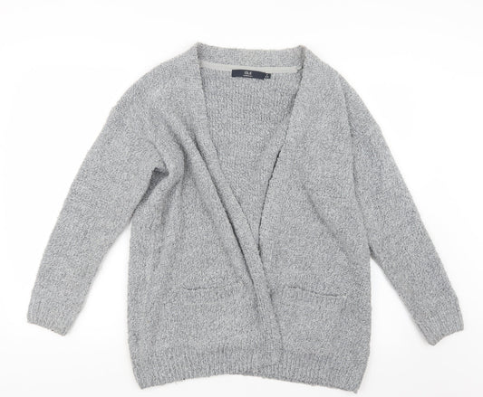 Isle Womens Grey  Knit Cardigan Jumper Size 10