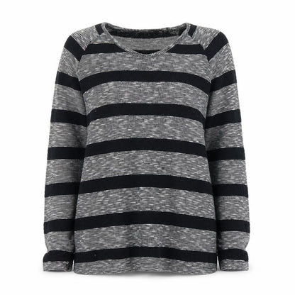Dorothy Perkins Womens Grey Striped  Pullover Jumper Size 10