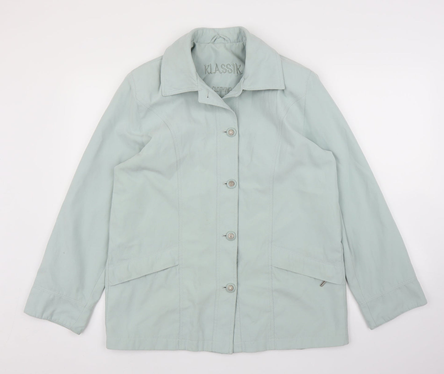 Klassik Womens Green   Overcoat Jacket Size L
