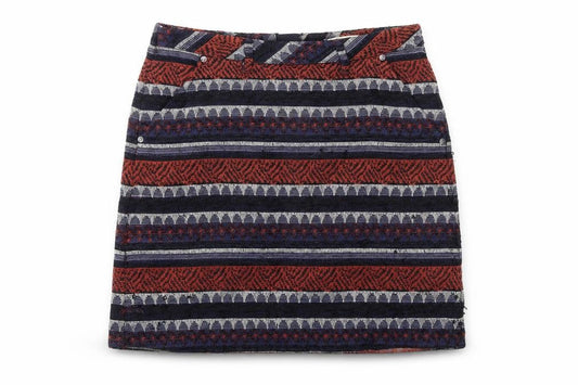 Marks & Spencer Womens Blue Argyle/Diamond  A-Line Skirt Size 8