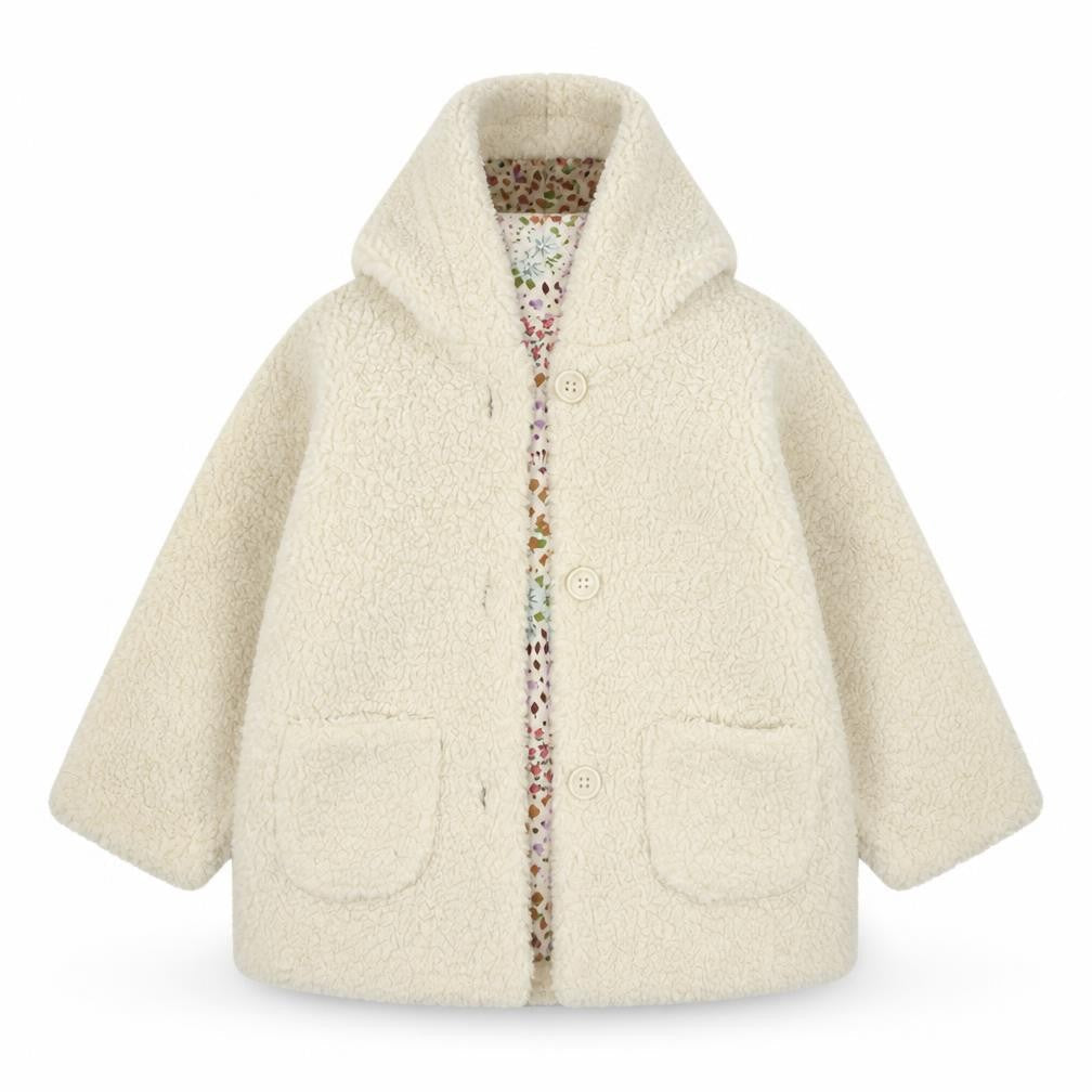 Marks & Spencer Girls Ivory Animal Print  Basic Jacket Jacket Size 12 Months