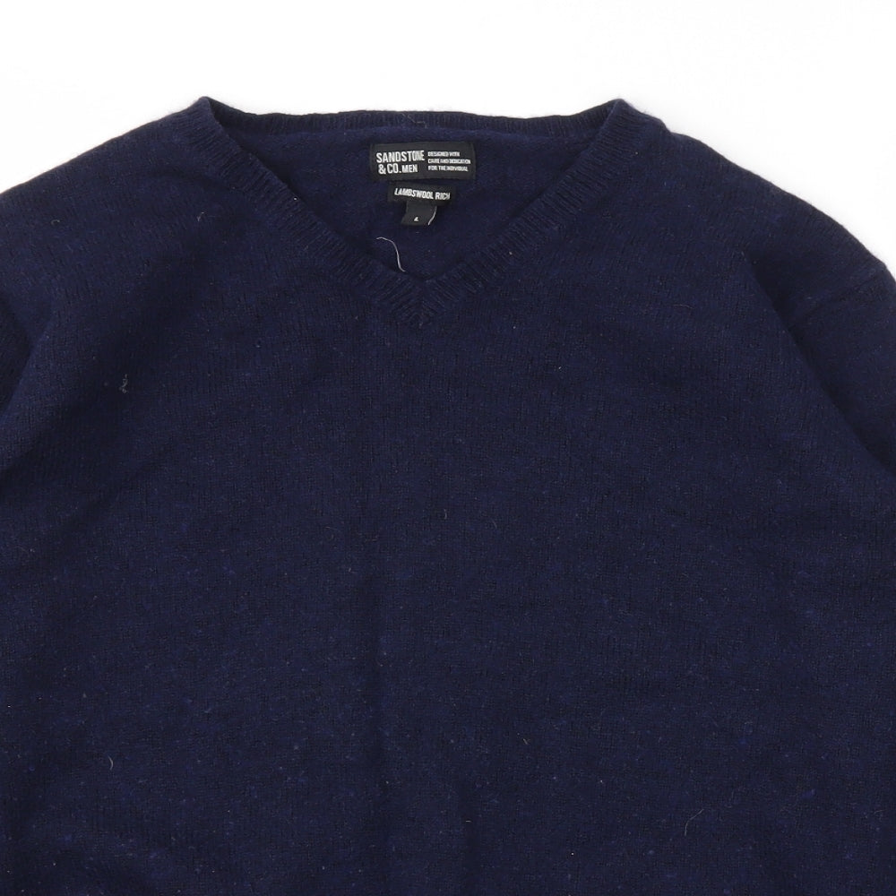 Sandstone & Co Mens Blue   Pullover Sweatshirt Size L