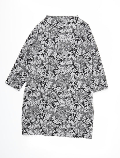 Tu Womens Grey Floral  A-Line  Size 10