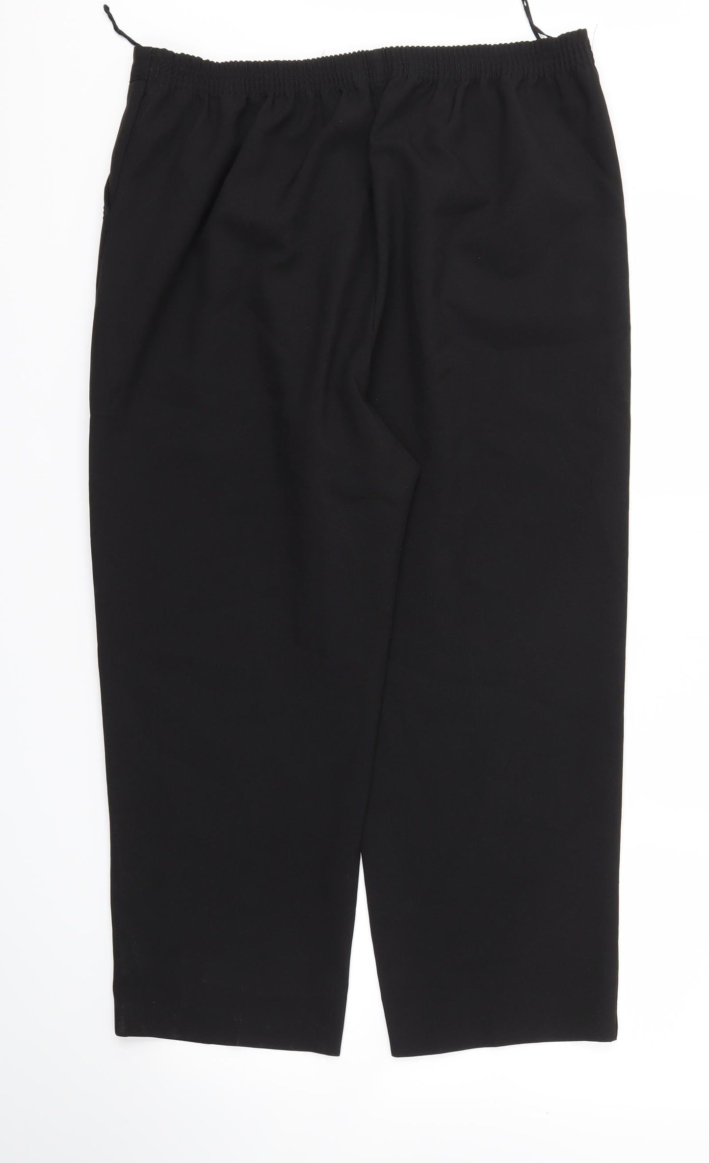 BM Womens Black   Trousers  Size 16 L23 in - Stretch waistband