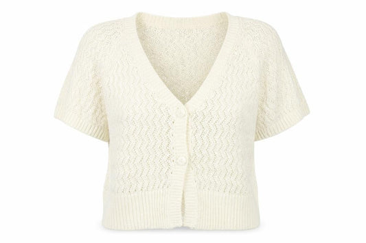 Bonmarché Womens Ivory Cardigan Jumper Size L