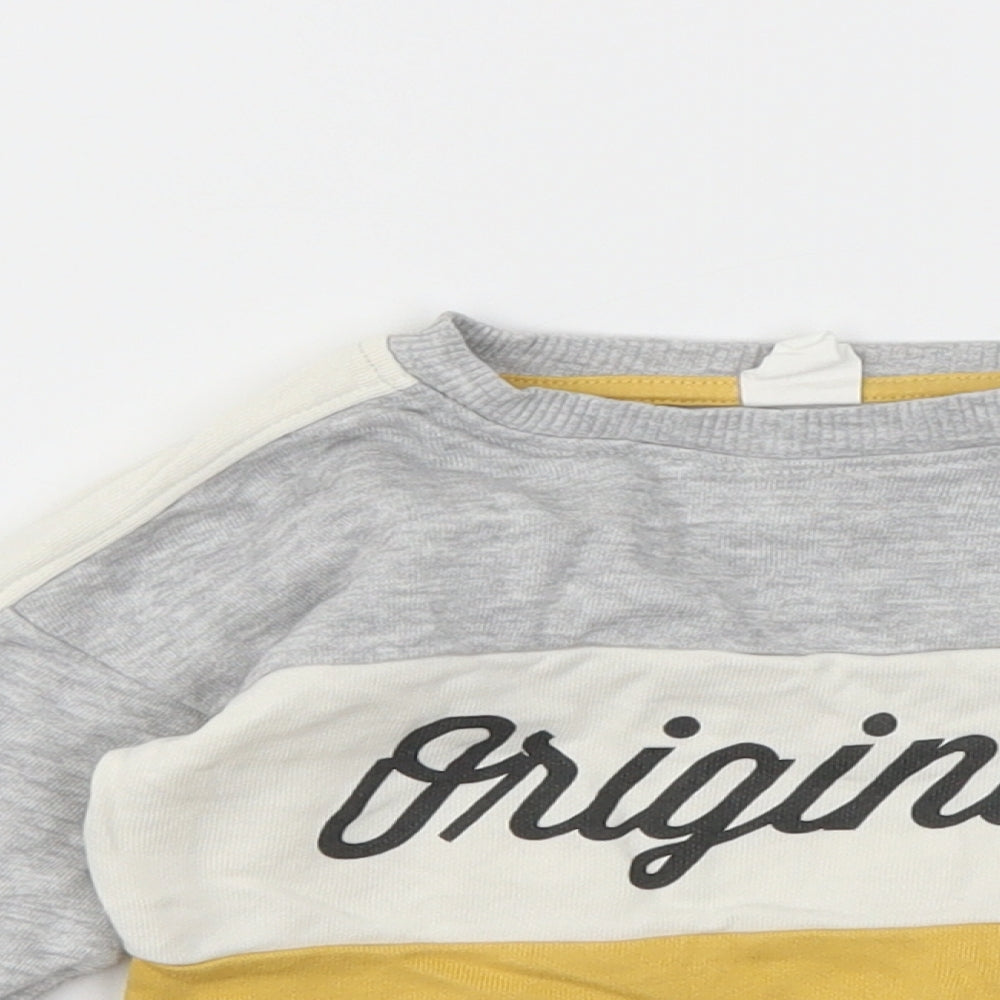 H&M  Grey   Pullover Jumper Size 6-9 Months