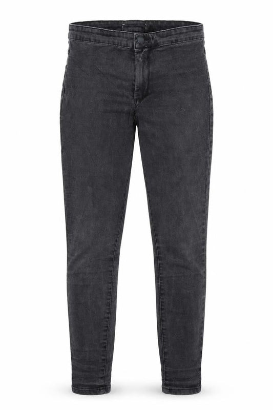 Front view of Denim Co women’s black skinny jeans, size UK 12, 28.5-inch leg