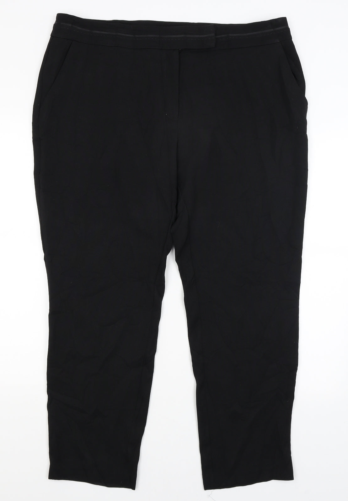 Very  Womens Black   Dress Pants Trousers Size 18 L28.5 in