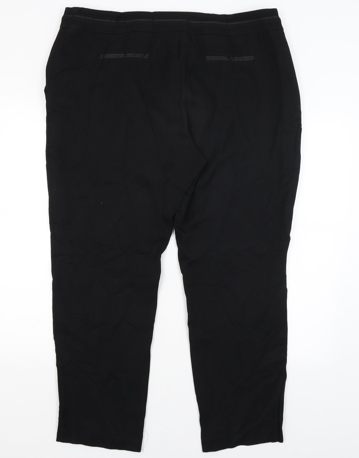 Very  Womens Black   Dress Pants Trousers Size 18 L28.5 in