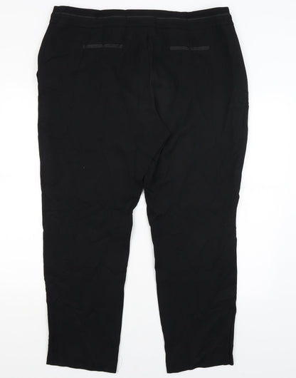 Very  Womens Black   Dress Pants Trousers Size 18 L28.5 in