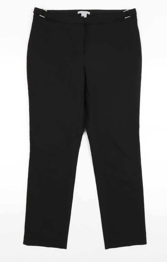H&M Womens Black   Dress Pants Trousers Size 12 L27 in
