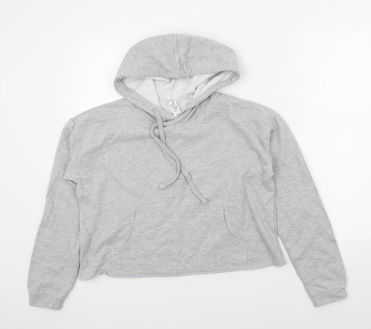 Just hoods Womens Grey Colourblock  Pullover Hoodie Size M