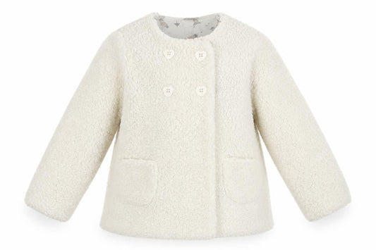 Tu Girls White   Basic Coat Coat Size 2-3 Years