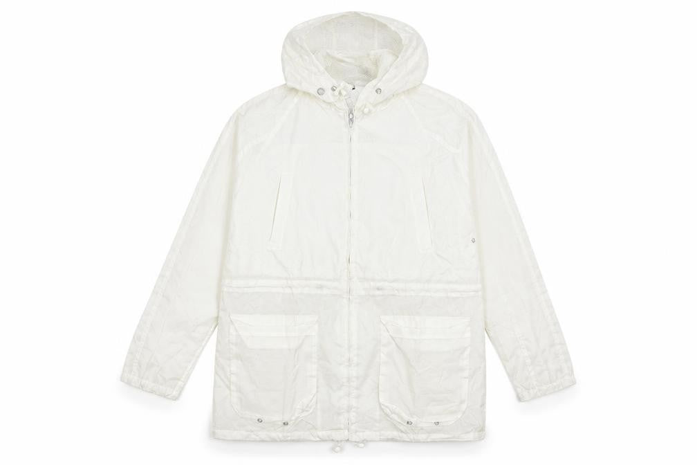 Janique Womens White   Jacket Coat Size L  - washable marks