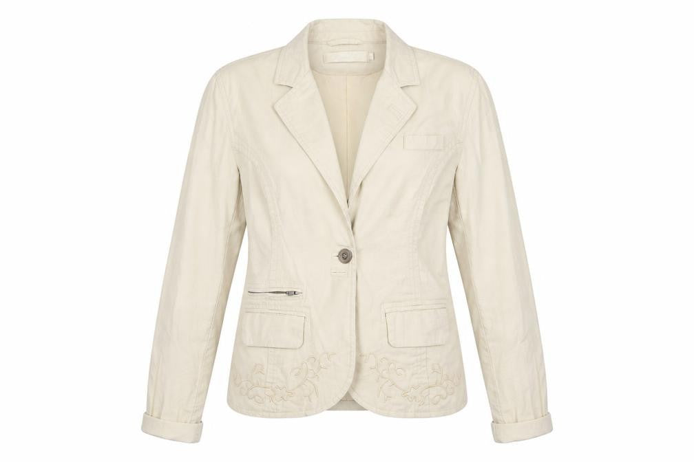 Lipo Lipo Womens Beige   Jacket Blazer Size 8