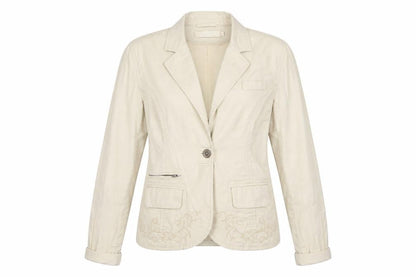 Lipo Lipo Womens Beige   Jacket Blazer Size 8