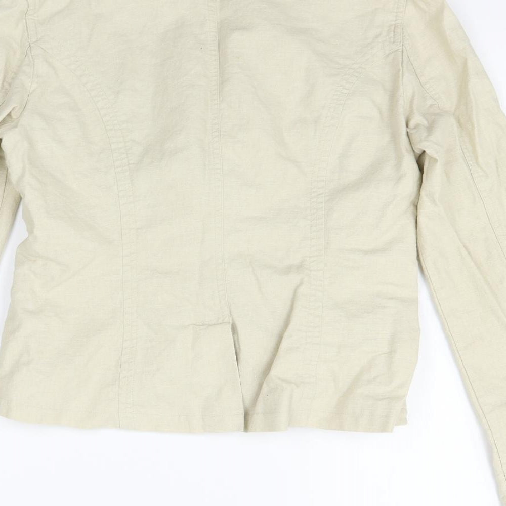 Lipo Lipo Womens Beige   Jacket Blazer Size 8