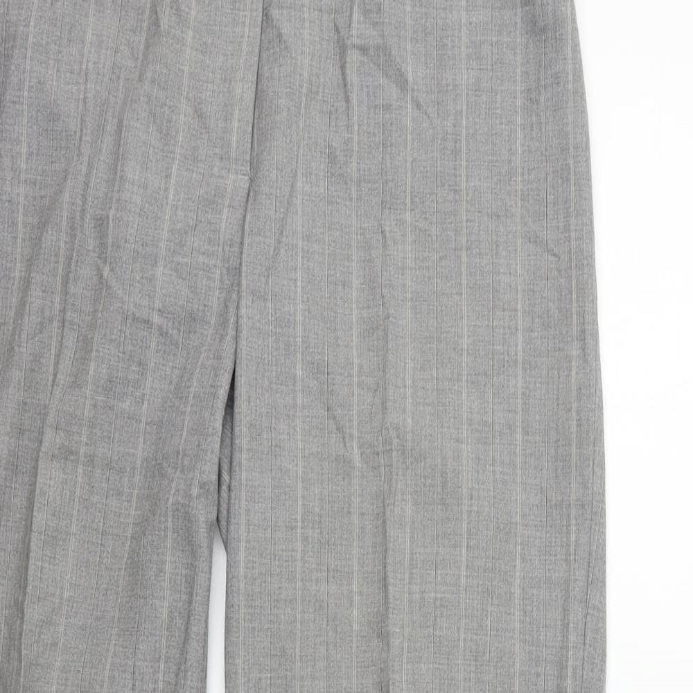 Per Una Womens Grey Houndstooth  Trousers  Size 14 L27 in