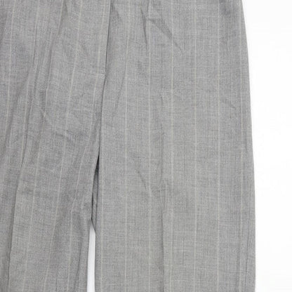 Per Una Womens Grey Houndstooth  Trousers  Size 14 L27 in
