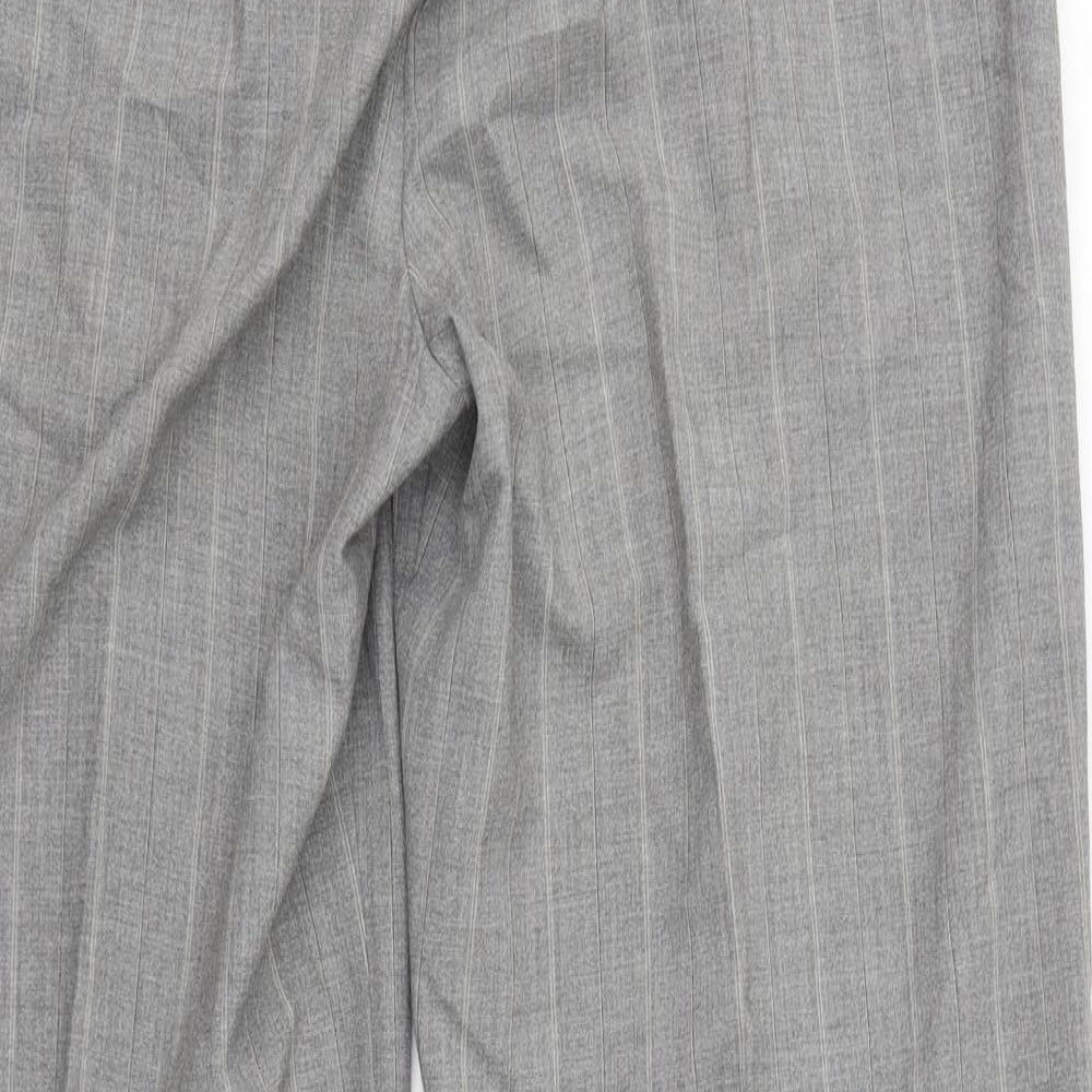 Per Una Womens Grey Houndstooth  Trousers  Size 14 L27 in