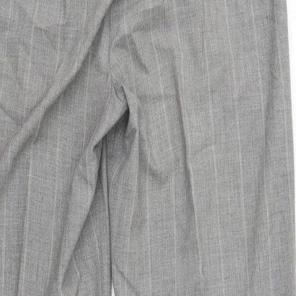 Per Una Womens Grey Houndstooth  Trousers  Size 14 L27 in