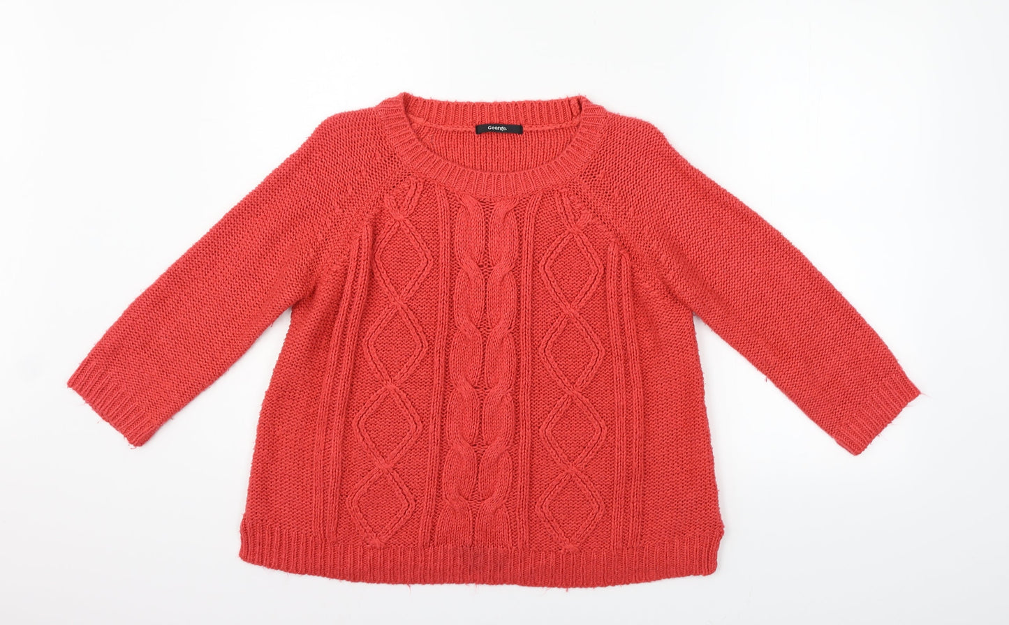 George Womens Red   Pullover Jumper Size 12
