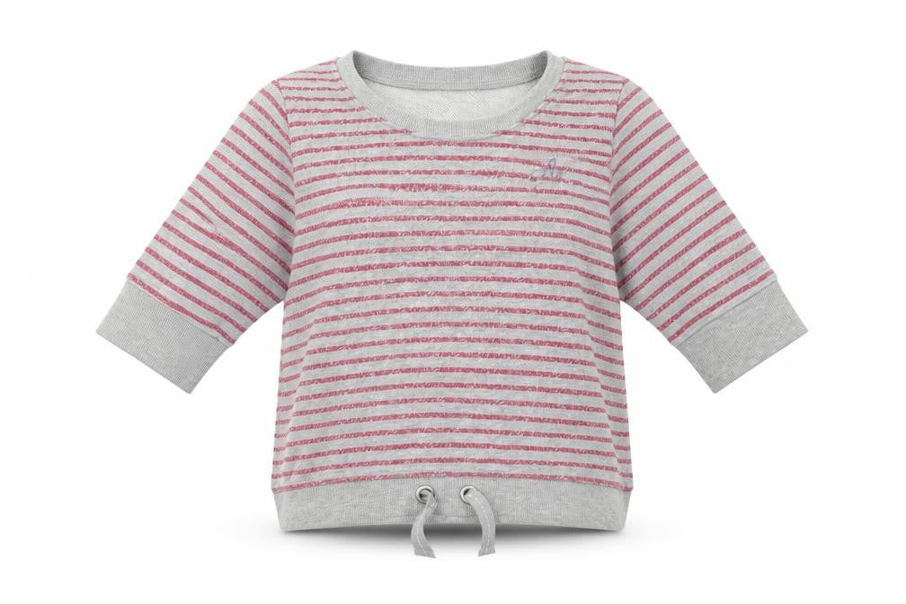 Angel Womens Grey Striped  Pullover Jumper Size XS