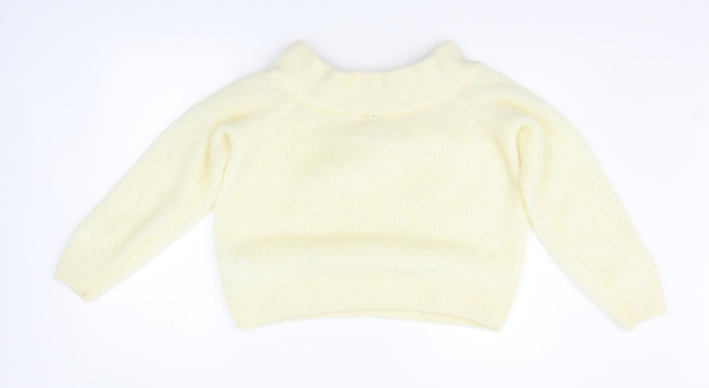 Divided by H&M Womens Yellow   Pullover Jumper Size M