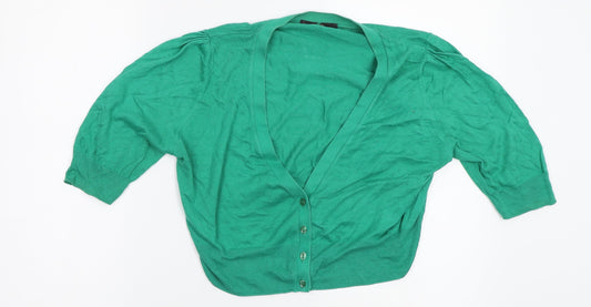 Marks and Spencer Girls Green   Cardigan Jumper Size 14 Years