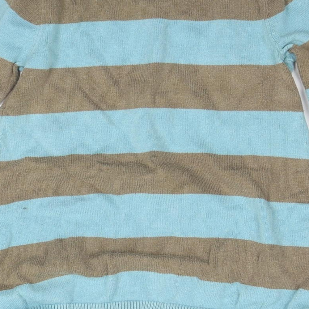 Mexx Girls Blue Striped  Jumper Dress  Size 18-24 Months
