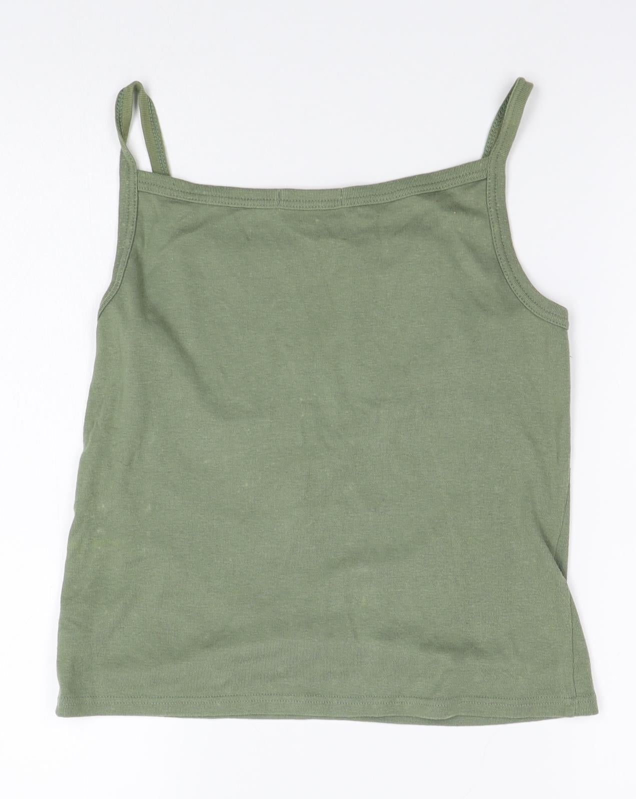 Marks and Spencer Womens Green   Basic Tank Size 14