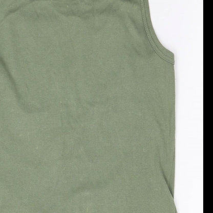 Marks & Spencer Womens Green   Basic Tank Size 14