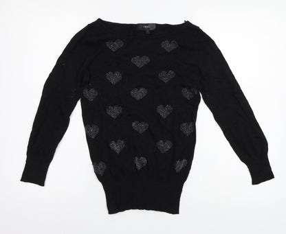 Next Womens Black   Pullover Jumper Size 6