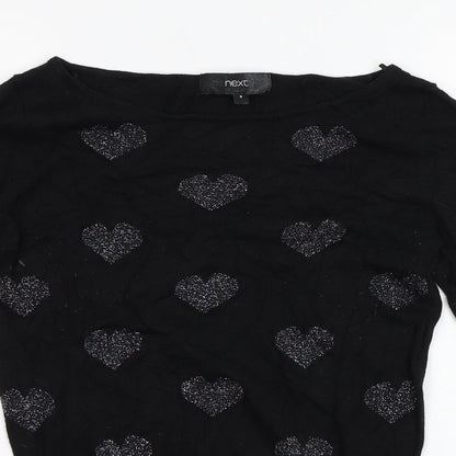Next Womens Black   Pullover Jumper Size 6