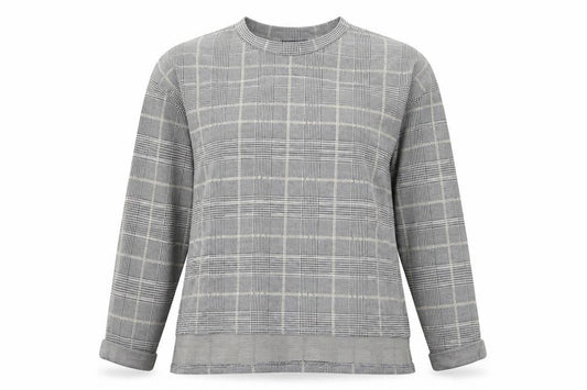 Primark Womens Grey Check  Basic T-Shirt Size S